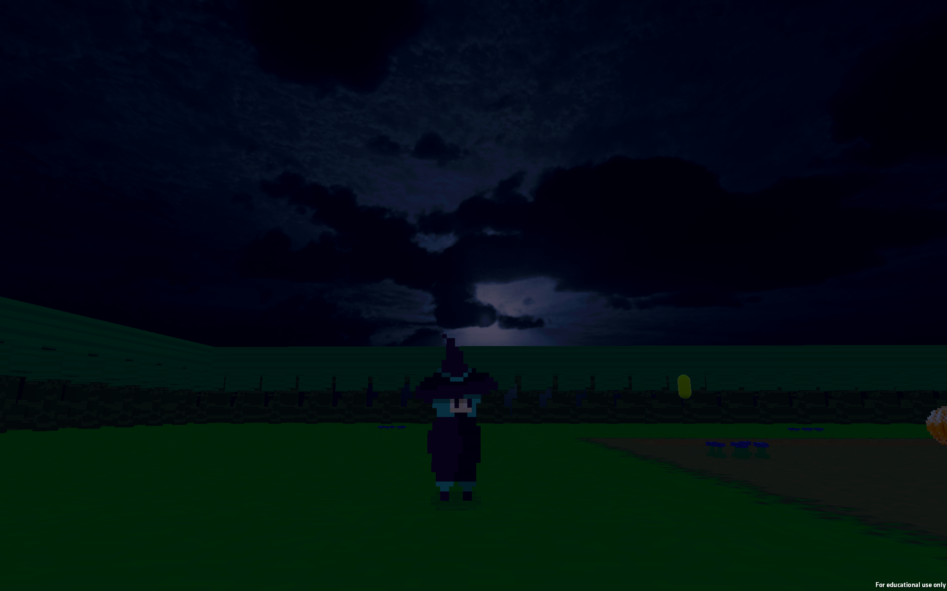 Spaghetti Spell gameplay at night